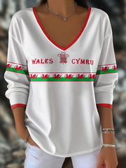 Women's Welsh Rugby Lover Printed Tops