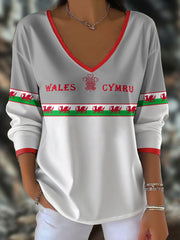 Women's Welsh Rugby Lover Printed Tops