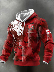 Men's England Rugby Lover Printed Hoodie