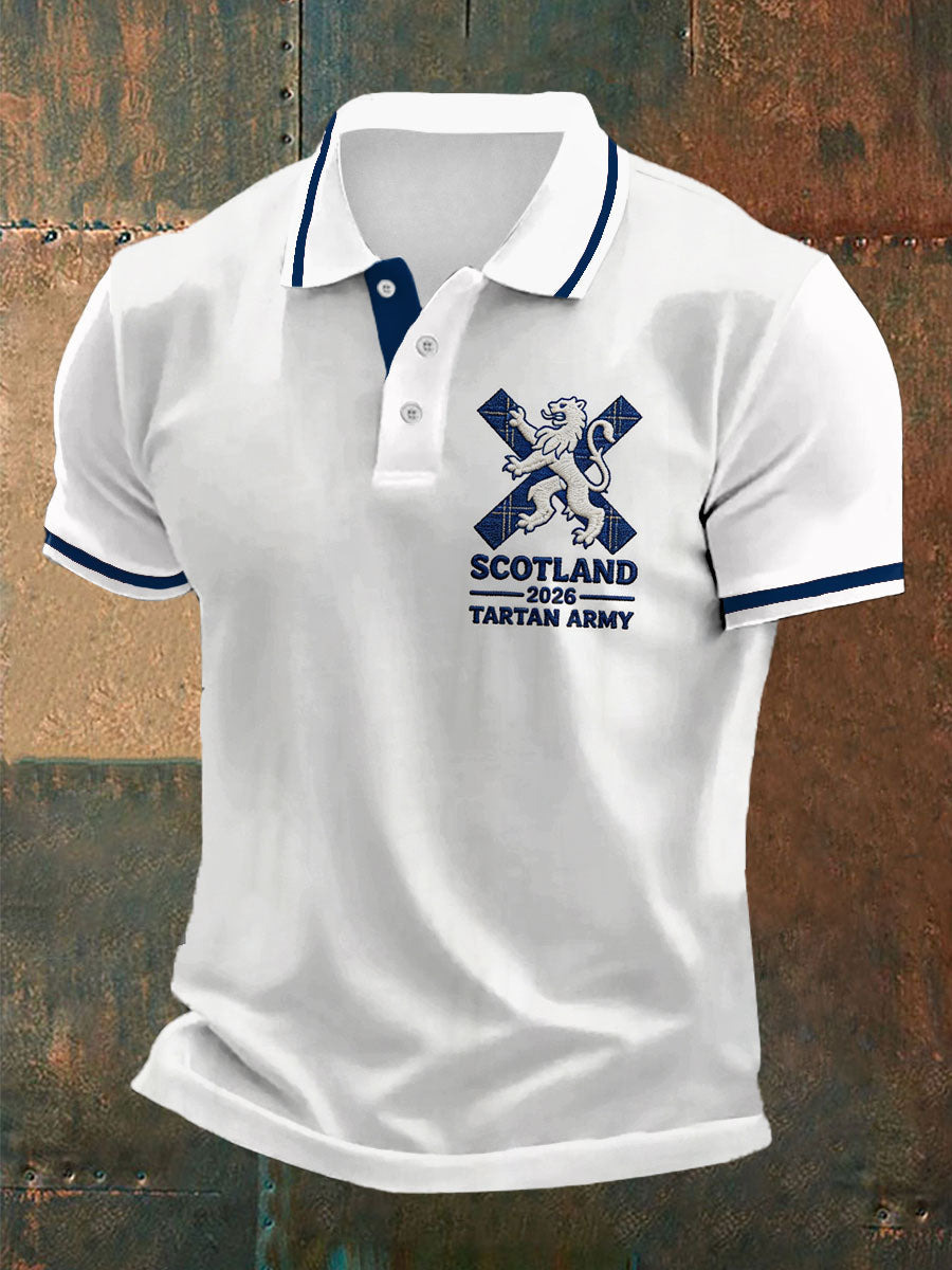 Men's UK Football Lover Scotland 2026 Printed polo shirt