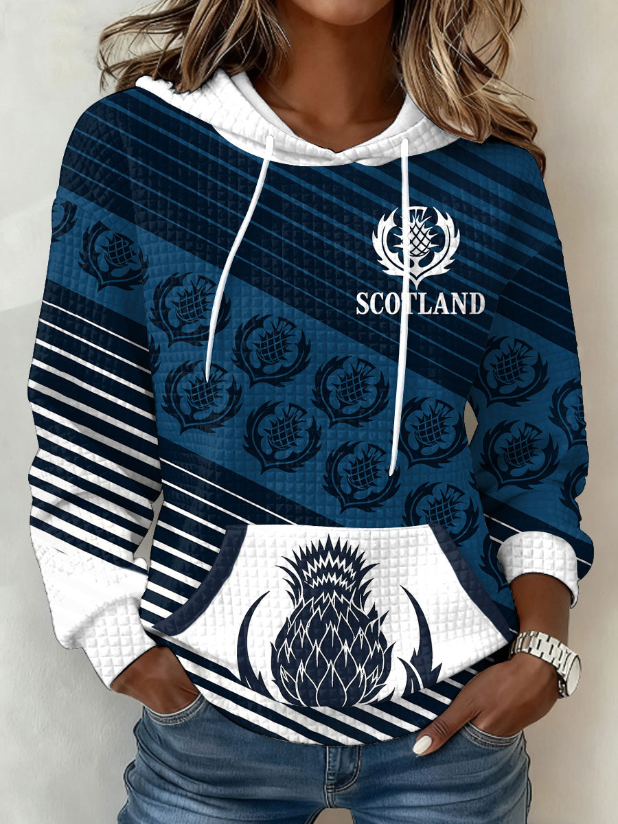Women's Scotland Rugby Lover Printed Hoodie