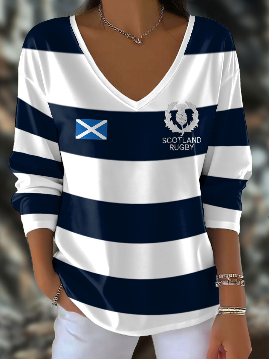 Women's Scotland Rugby Lover Printed T-Shirt