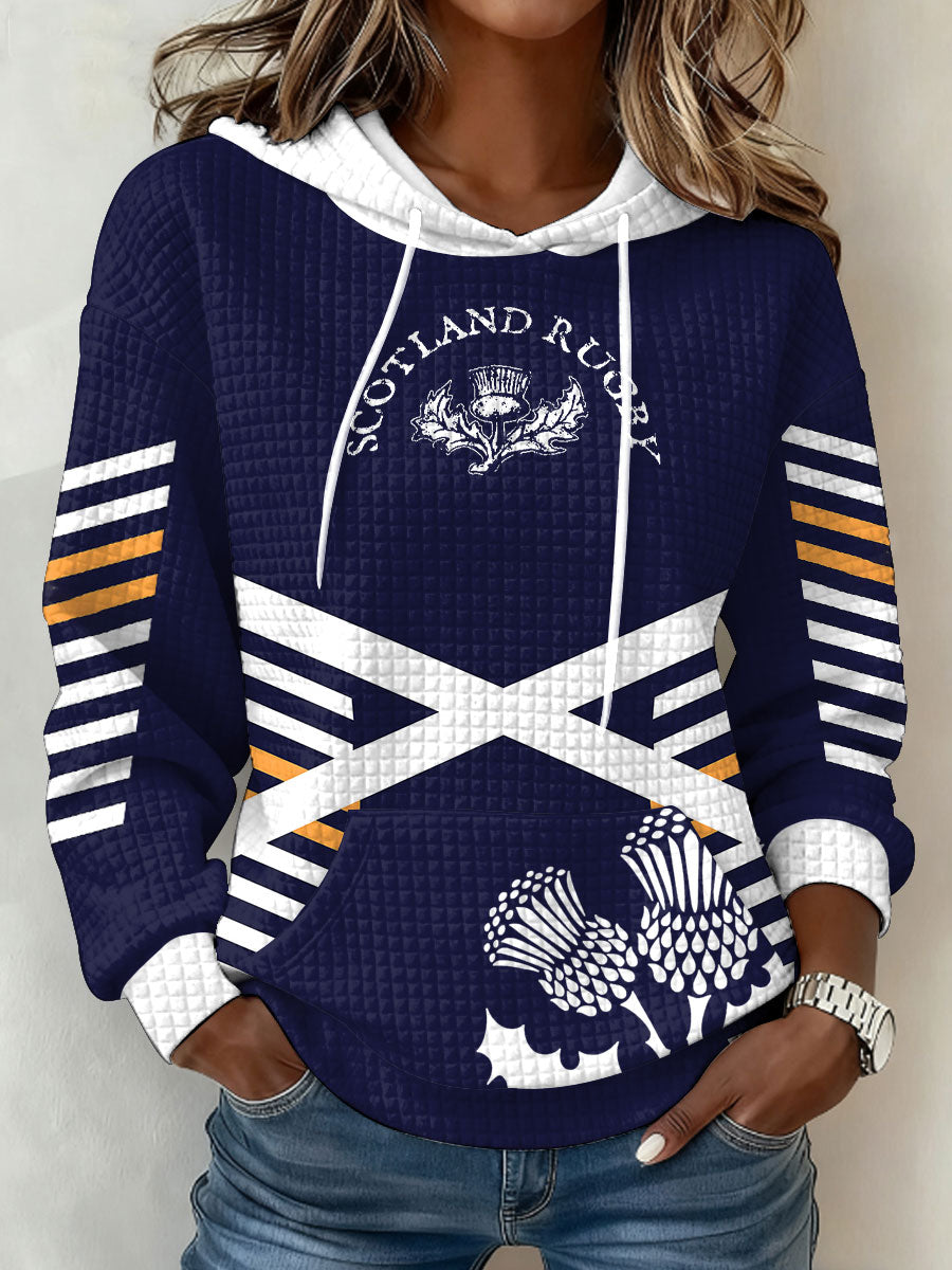 Women's Scotland Rugby Lover Printed Hoodie
