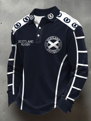 Men's Scotland Rugby Lover Printed Casual Tops