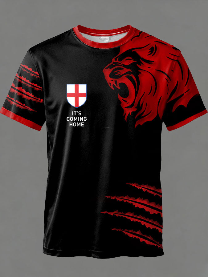 Unisex England Lions Football Lover Printed T-shirt
